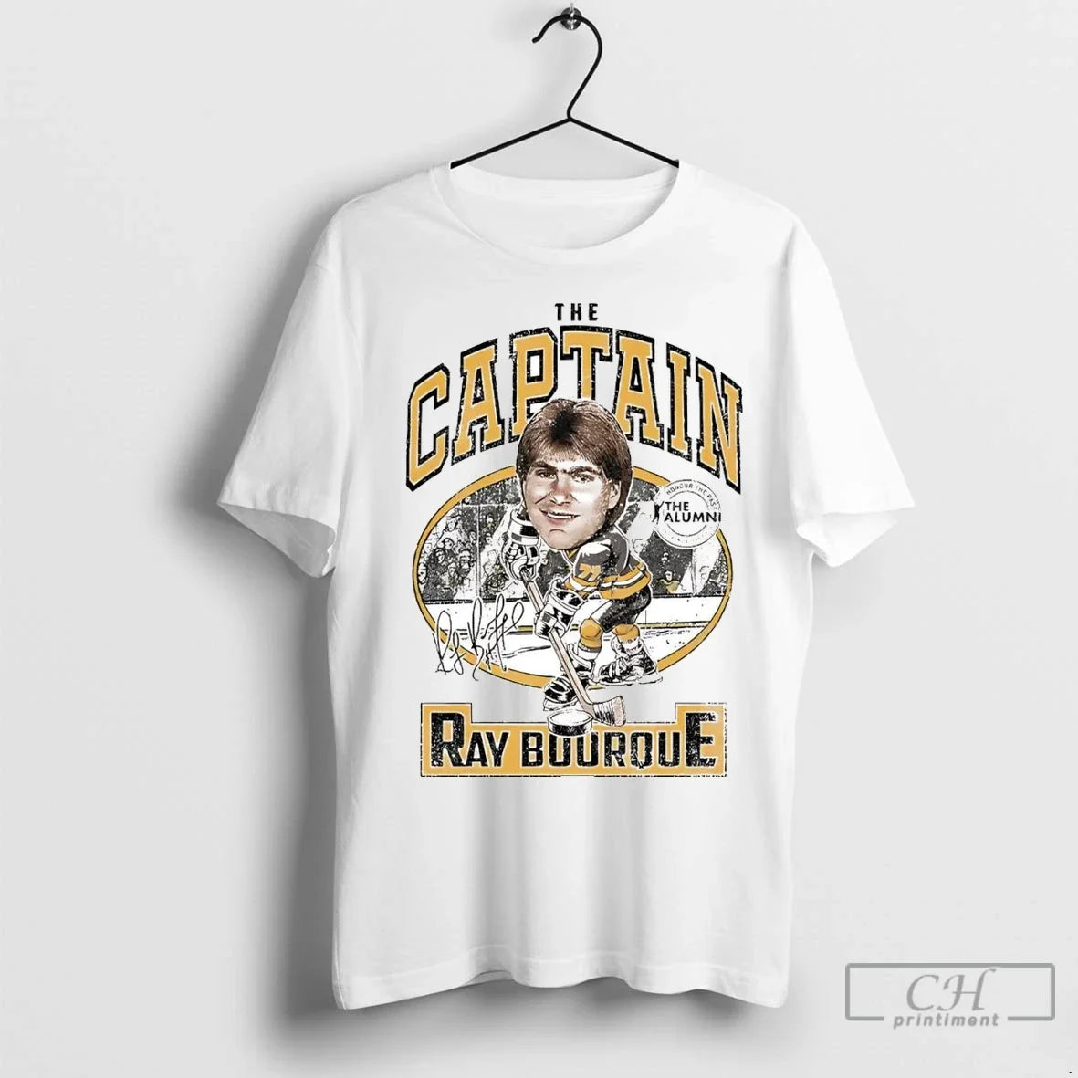 Ray Bourque Captain Caricature Signature T Shirts Tank Top Retro