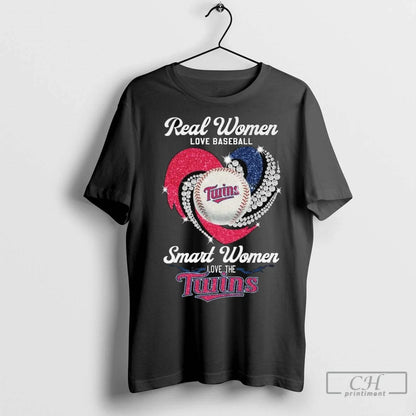 Real Love Baseball Smart Love Minnesota Twins Diamond Heart 2025 Long