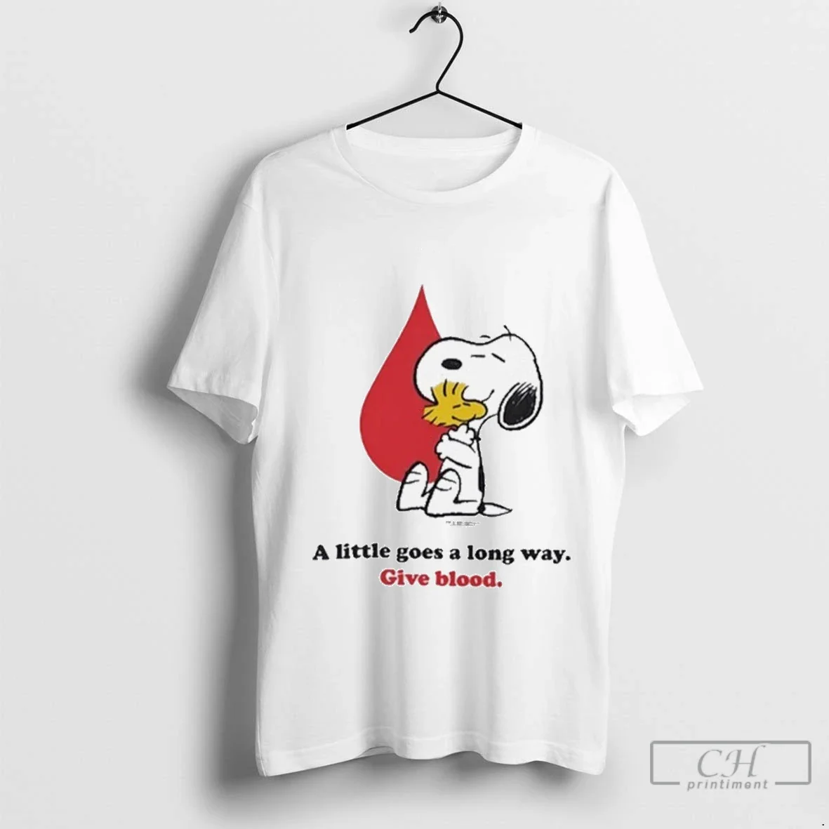 Red Cross Snoopy Hoodie Modern Style