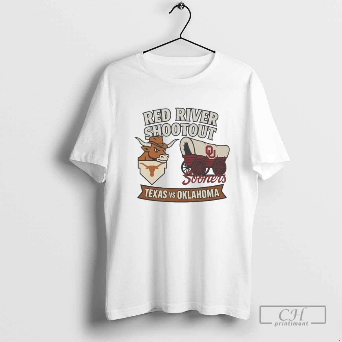 Red River Shootout Texas Longhorns Vs Sooners Tee Retro Merch