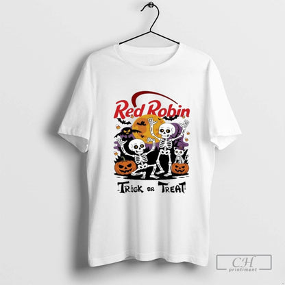 Red Robin Logo X Spooky Halloween Trick Or Trea Tank Top Vintage