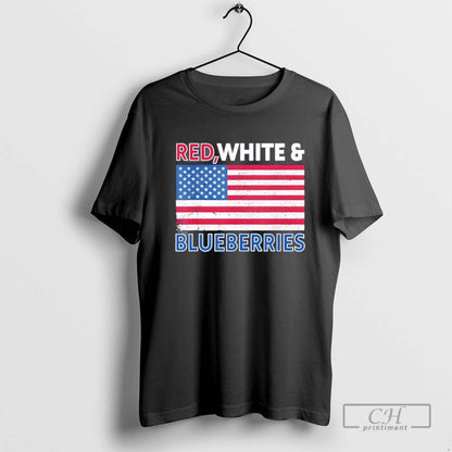Red White And Blueberries Patriot Flag Sweatshirt Vintage Design