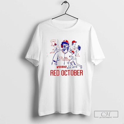 Red October Philadelphia Phillies Player Tee Retro Look