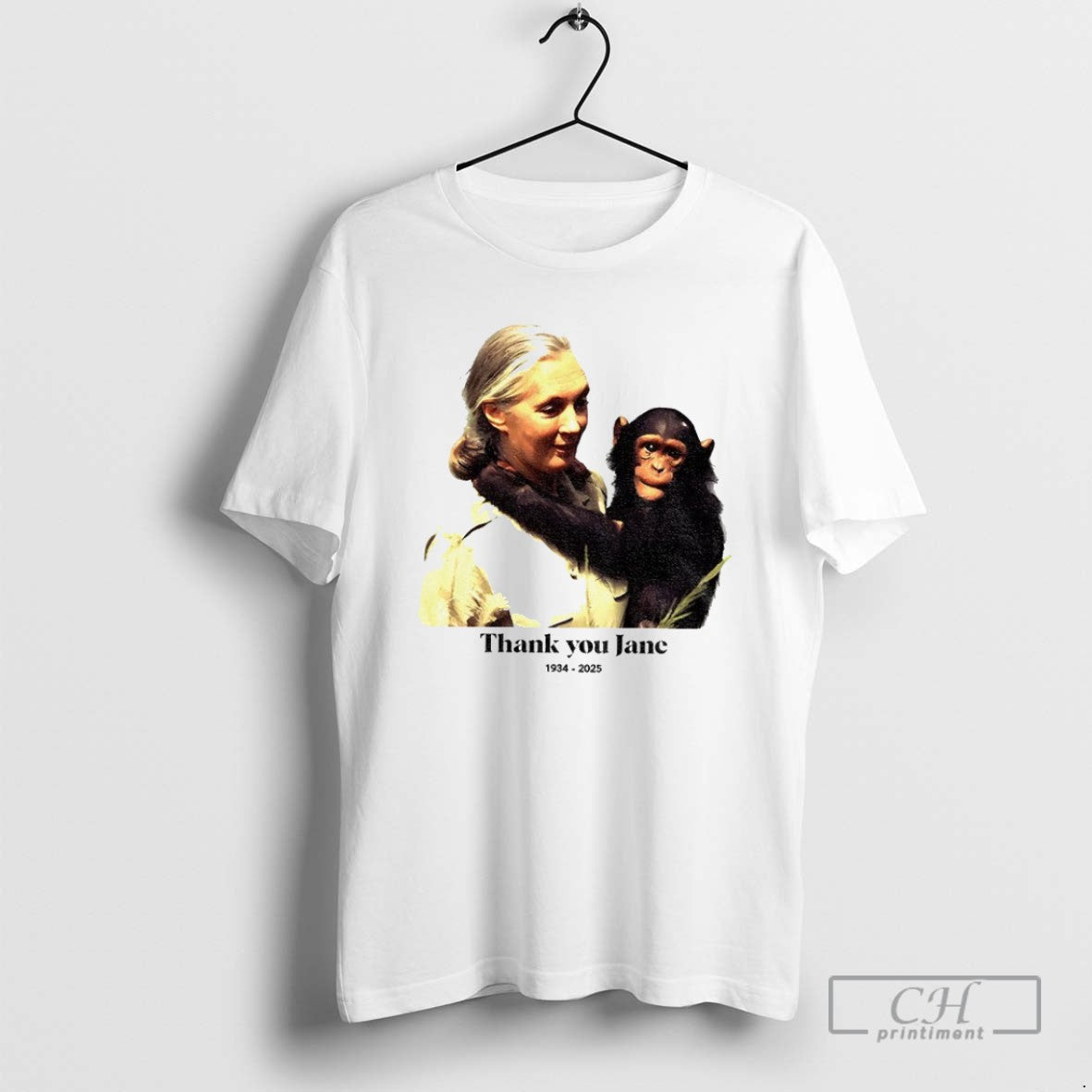 Remember Jane Goodall Thank You Jane Rip 1934 2025 T Shirts Shirt