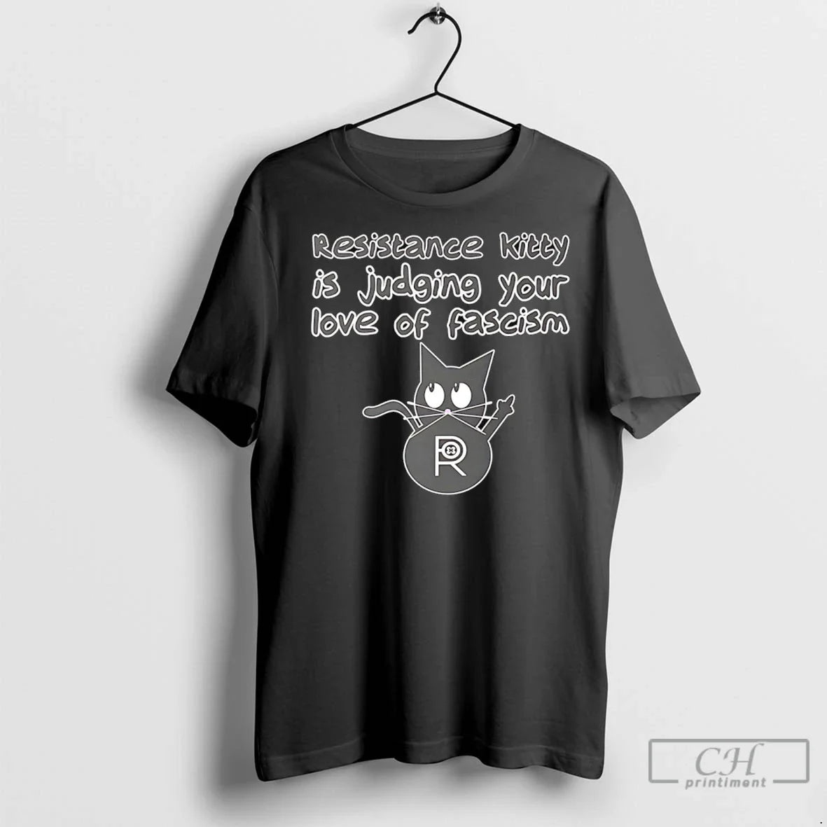 Resistance Kitty Is Judging Your Love Fascism Cat T Shirts Hoodie