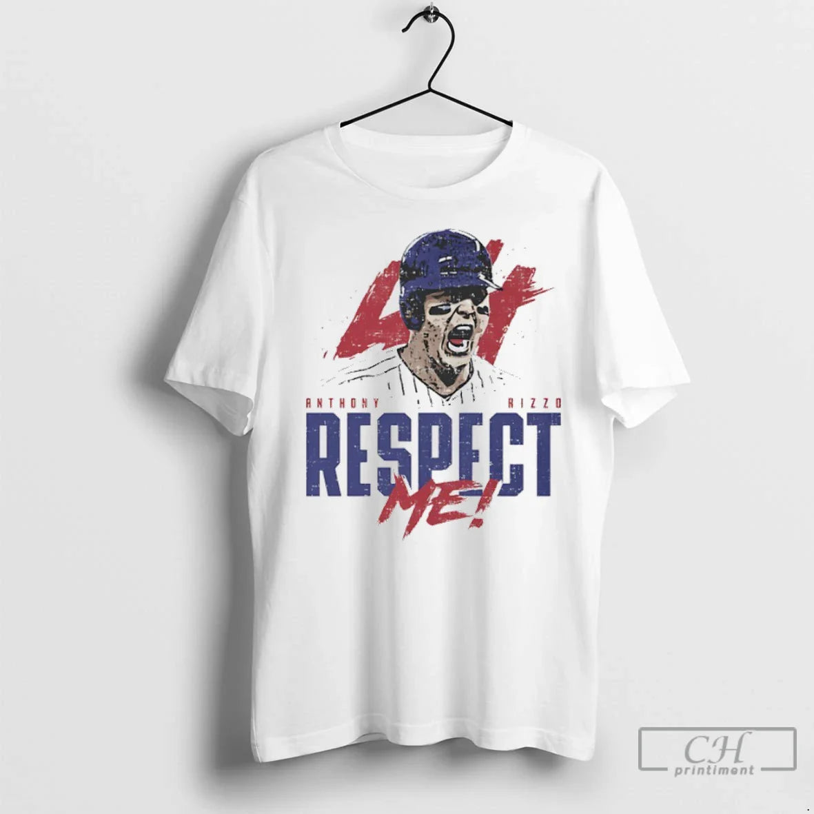 Respect Me Anthony Rizzo Chicago Cubs Baseball T Shirts Long Sleeve