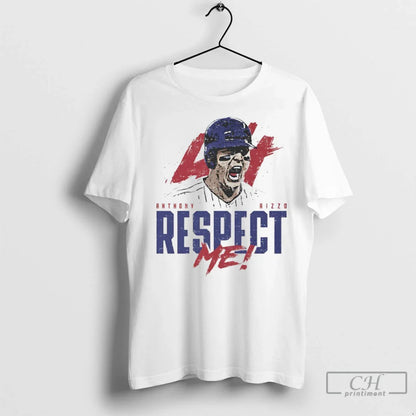 Respect Me Anthony Rizzo Chicago Cubs Baseball T Shirts Long Sleeve