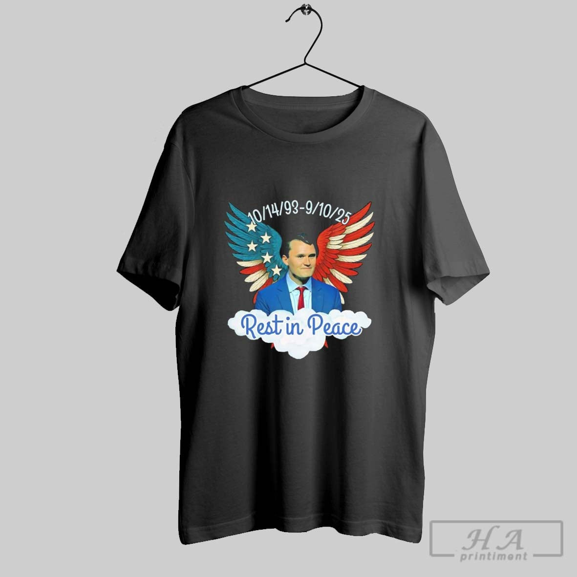 Rest Peace Charlie Kirk Memorial 1993 2025 Long Sleeve Vintage Art
