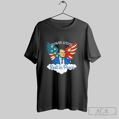 Rest Peace Charlie Kirk Memorial 1993 2025 Long Sleeve Vintage Art