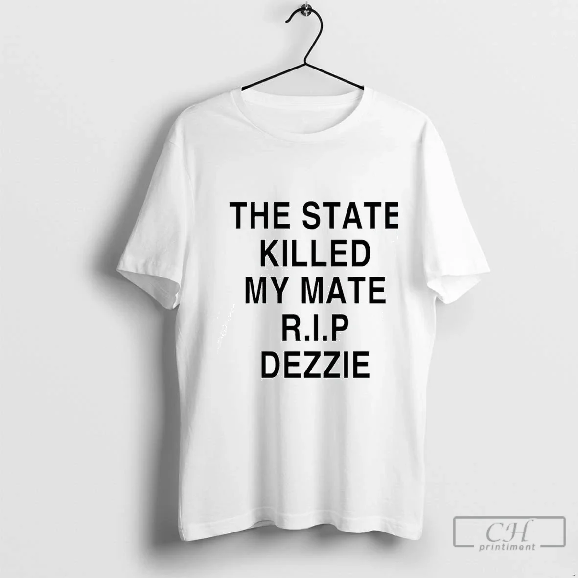 Ricky Tomlinson Wearing State Killed My Mate R I P Dezzie Shirt Retro