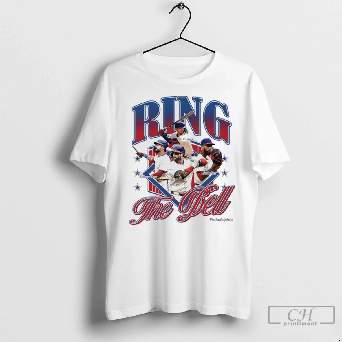 Ring Bell Philadelphia Phillies Turner Sanchez Harper And Schwarber T