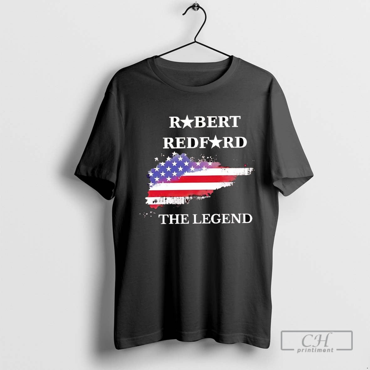 Robert Redford Legend Us Flag Sweatshirt Classic Look