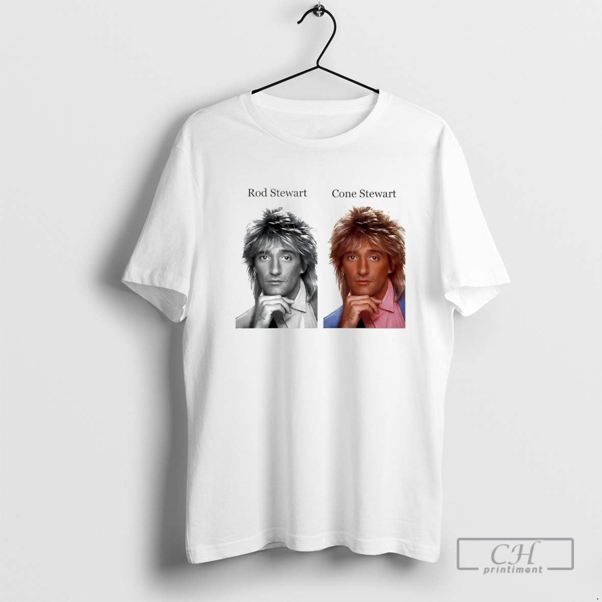 Rod Stewart And Cone Stewart TShirt Classic Look
