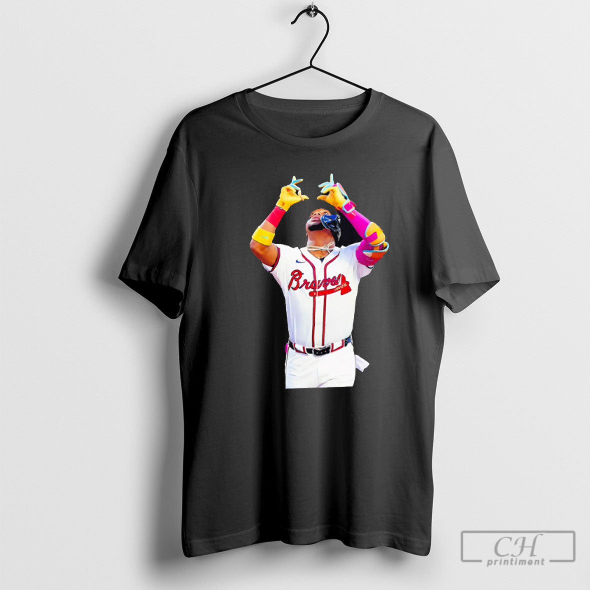 Ronald Acuna Jr Atlanta Braves Baseball Thank God Long Sleeve