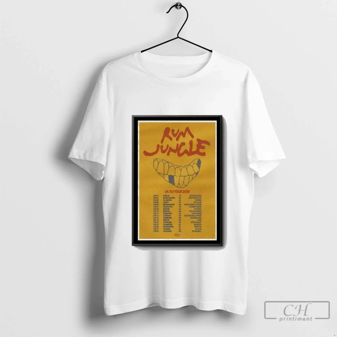 Rum Jungle Tour 2026 Uk Eu Tee Authentic Design