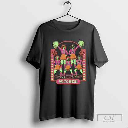 Salem Witches Cheerleading Halloween Sweatshirt Retro Collection