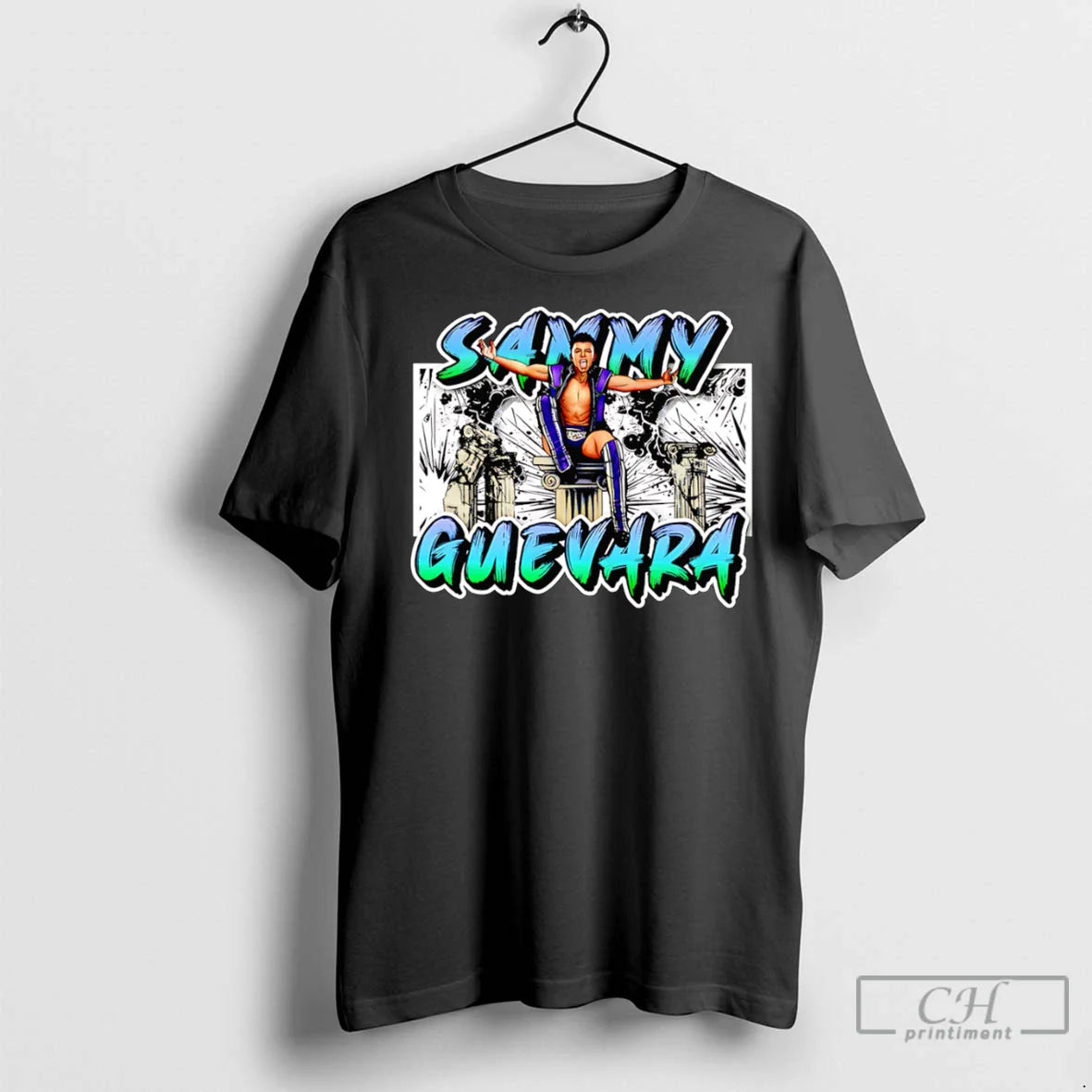 Sammy Guevara Pillar T Shirts Long Sleeve Vintage Look