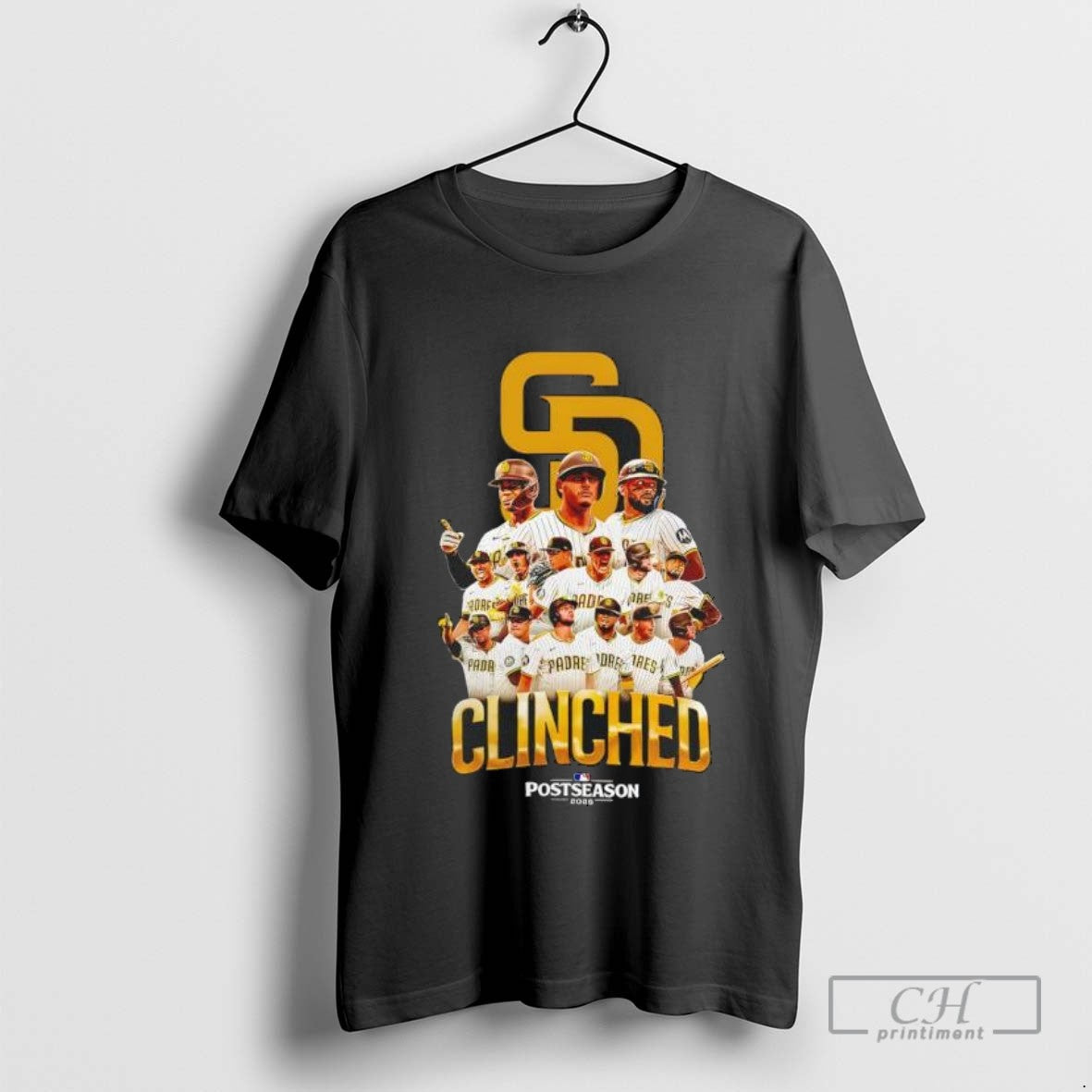 San Diego Padres 2025 Postseason Clinched October Baseball Team Tee
