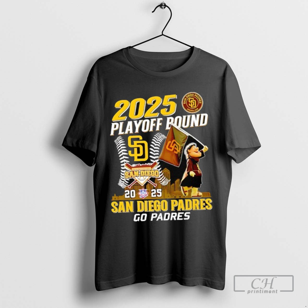 San Diego Padres Go Padres Playoff Bound 2025 Tee Designer Style