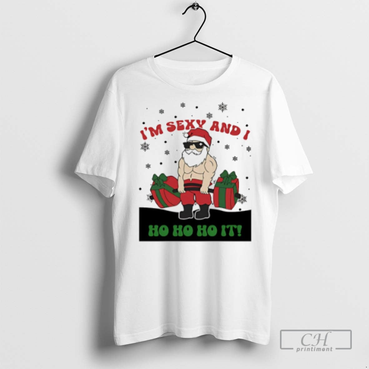 Santa Claus Im Sexy And I Ho Ho It T Shirts Tank Top Retro Merch