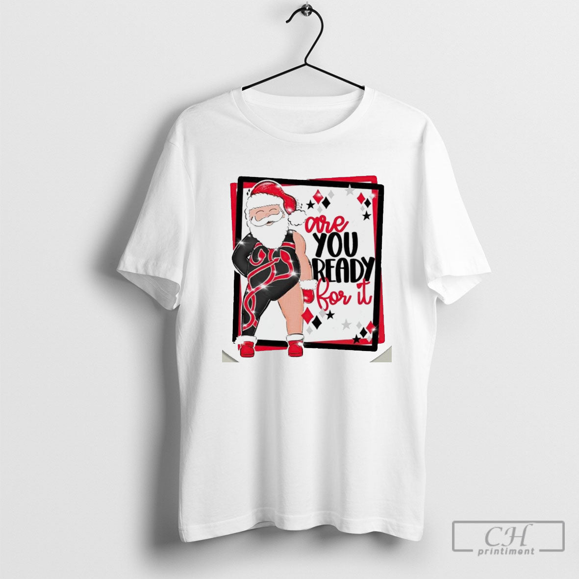 Santa Claus Are You Ready It Long Sleeve Vintage Art
