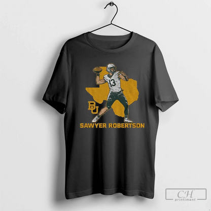 Sawyer Robertson State Star Baylor Bears Football 2025 Sweatshirt