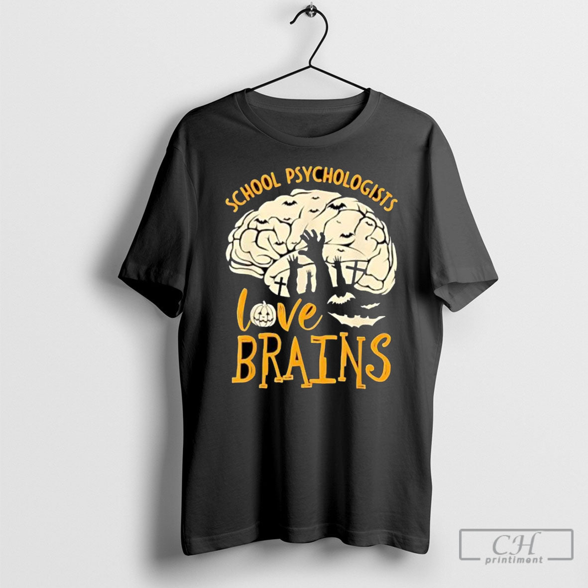 School Psychologists Love Brains Halloween Sweatshirt Unique Gift