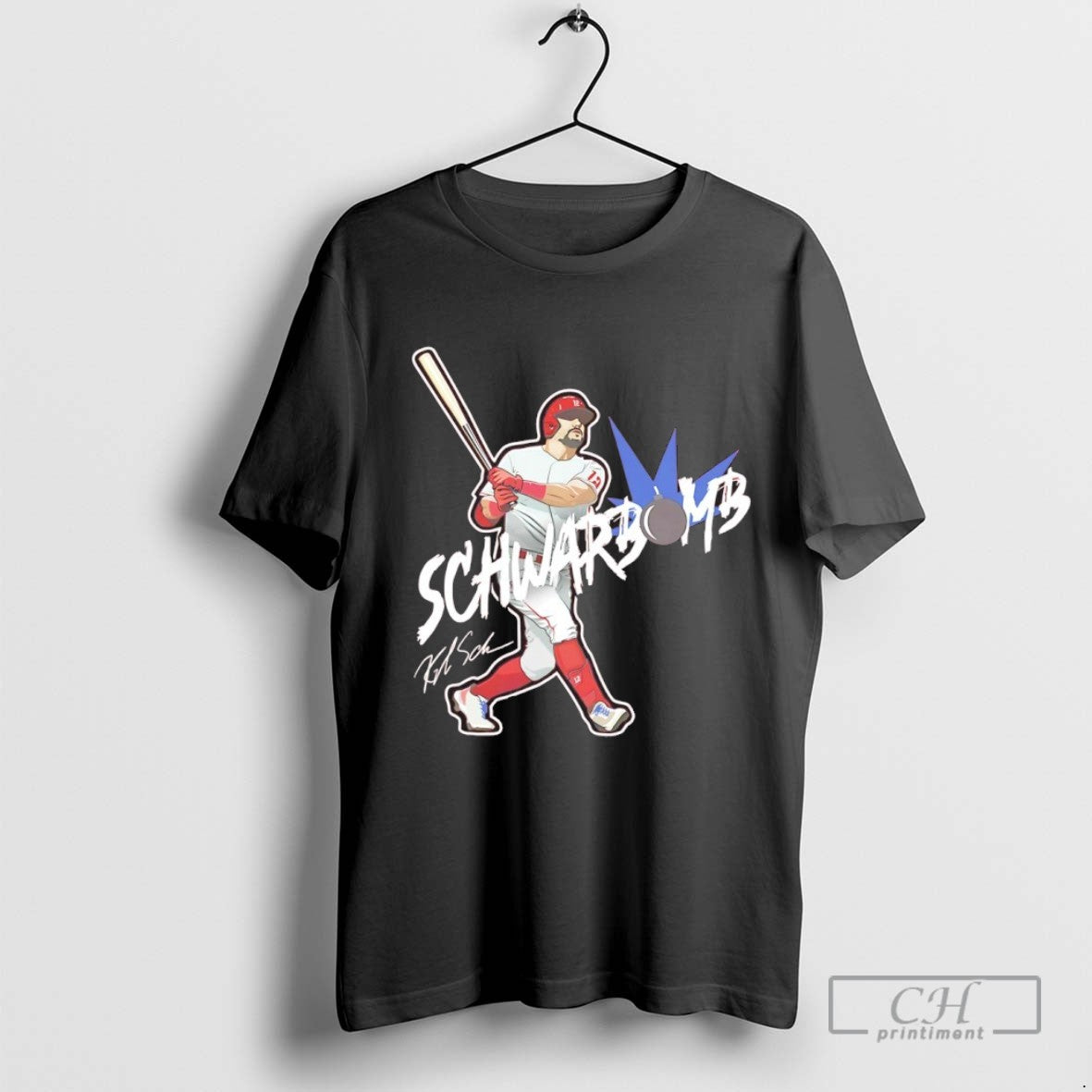 Schwarbomb Kyle Schwarber Philadelphia Phillies Signature Tee Classic