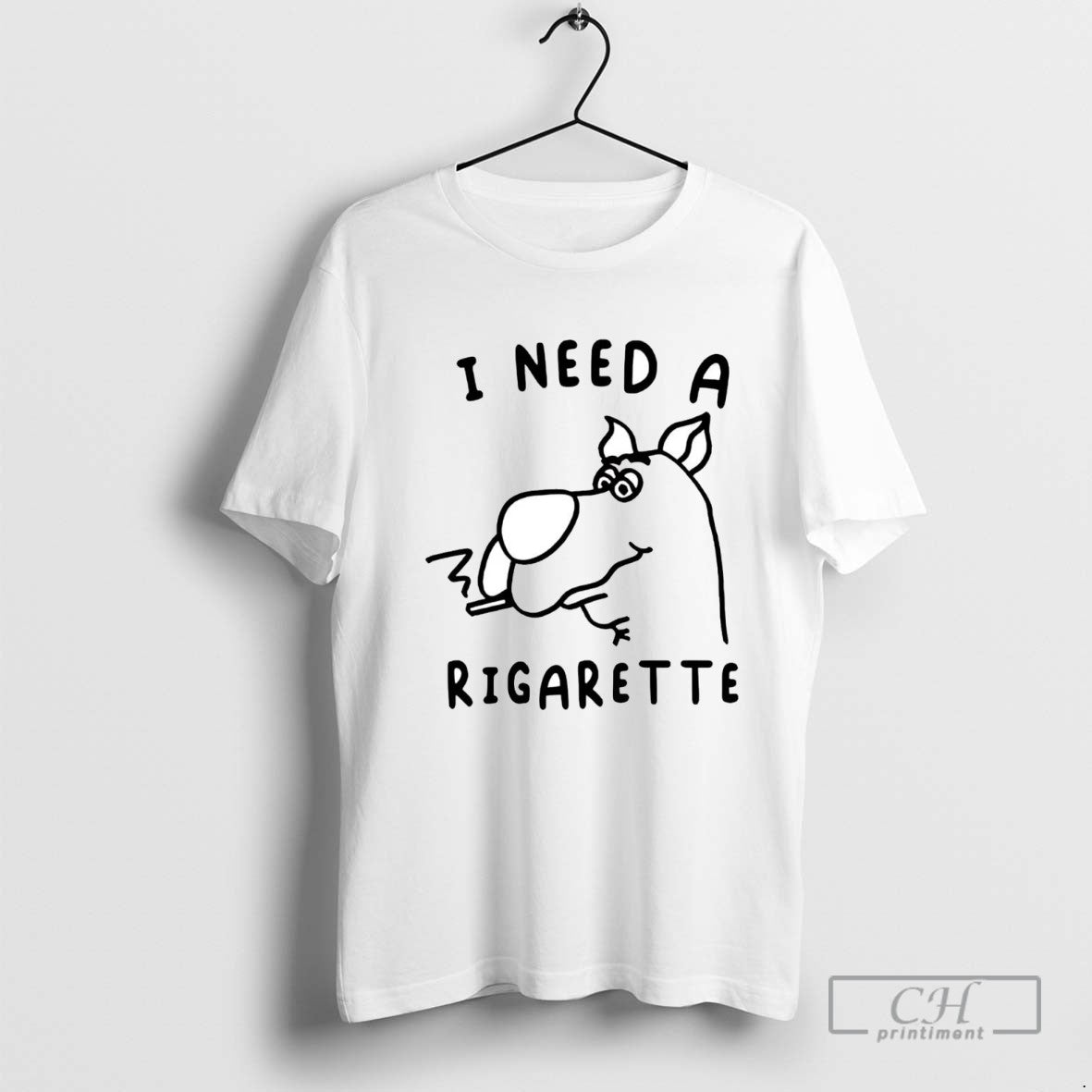 Scooby Doo I Need Rigarette Long Sleeve Trendy Look