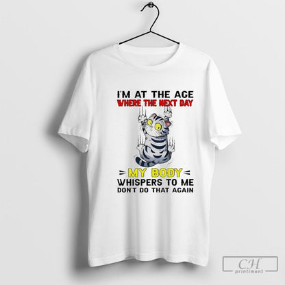Scratch Cat Im Age Where Next Day My Body Whispers To Me Tank Top
