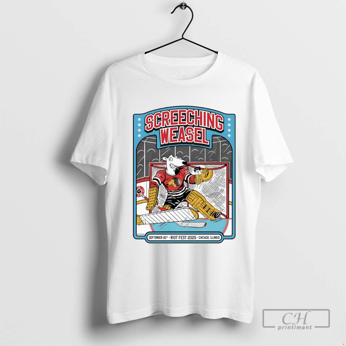 Screeching Weasel Chicago Hockey Tank Top Stylish Style
