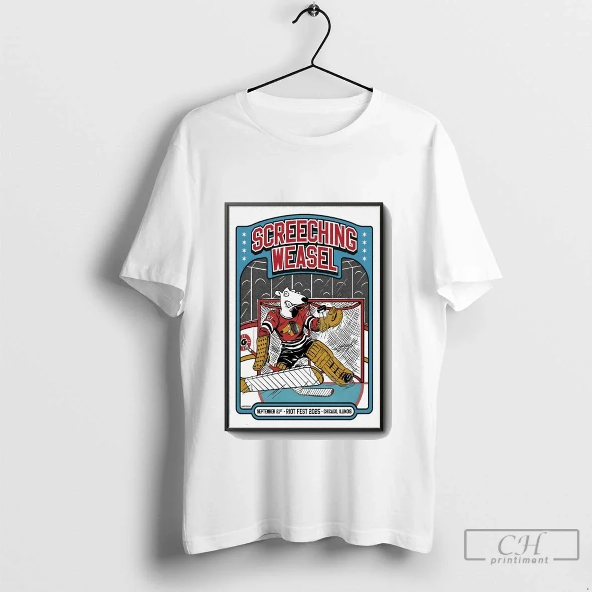 Screeching Weasel Sep 21 2025 Chicago Il Riot Fest 2025 Hoodie