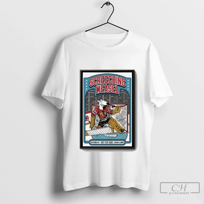 Screeching Weasel Sept 21 2025 Chicago Illinois Shirt Classic Design