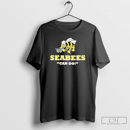 Seabee Can Do Tee Retro Fashion