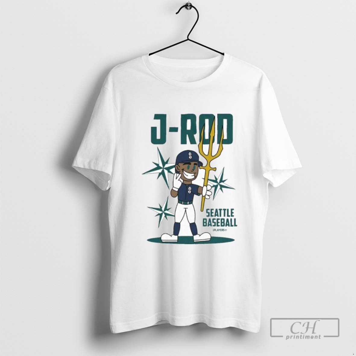 Seattle Julio Rodriguez Summer Cartoon Shirt Retro Merch