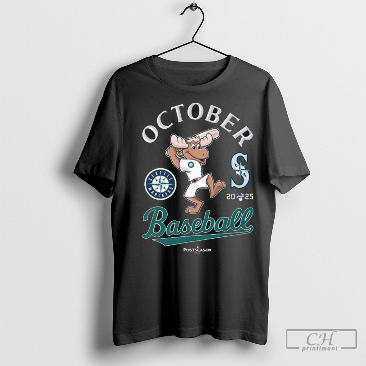 Seattle Mariners Mascot Baseball 2025 October Postseason Tank Top