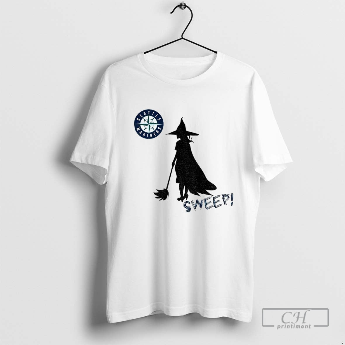 Seattle Mariners Witch Sweep Mlb Baseball Tank Top Classic Collection