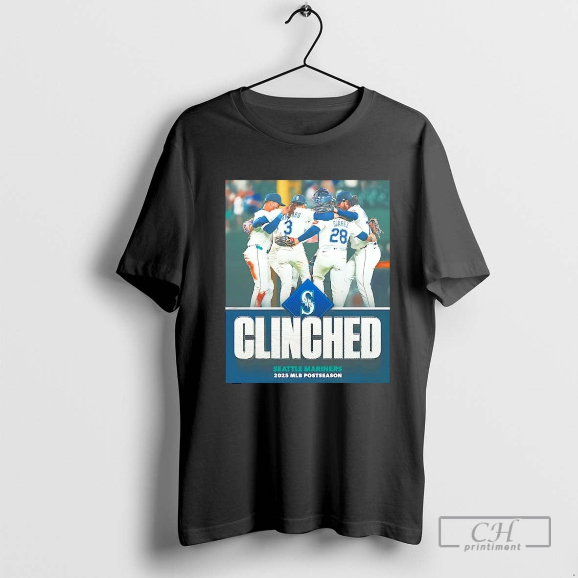 Seattle Mariners Clinch 2025 Mlb Postseason Long Sleeve Vintage
