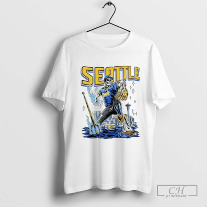Seattle Trident Skeleton TShirt Premium Fashion