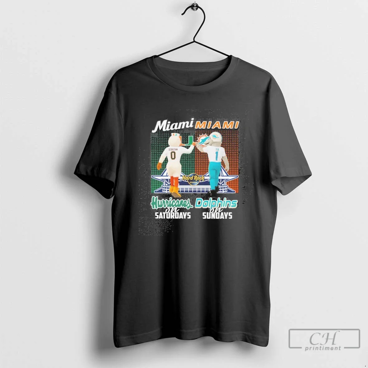 Sebastian Miami Hurricanes Saturdays And T D Miami Dolphins Sundays