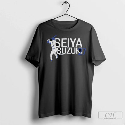 Seiya Suzuki 27 Chicago Cubs Long Sleve T Shirts Long Sleeve Trendy