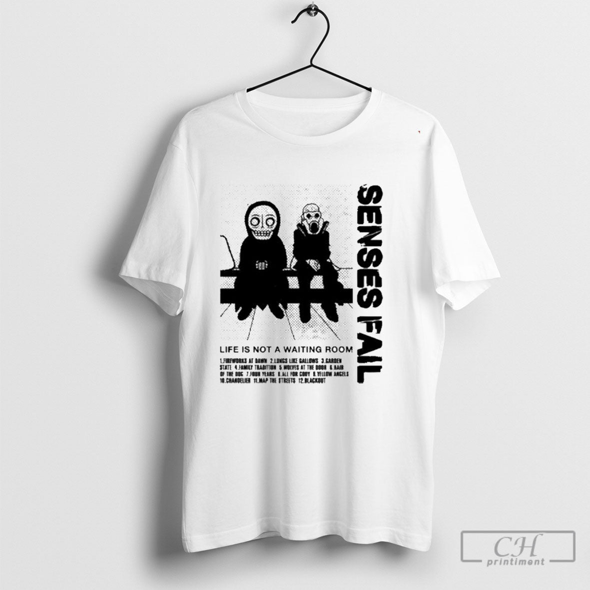 Senses Fail Life Is Not Waiting Room Live TShirt Trendy Collection