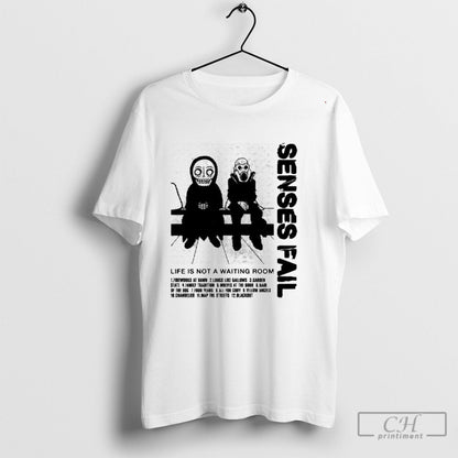 Senses Fail Life Is Not Waiting Room Live TShirt Trendy Collection