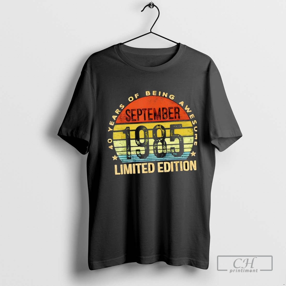 September 1985 40 Year Old 40Th Shirt Authentic Art