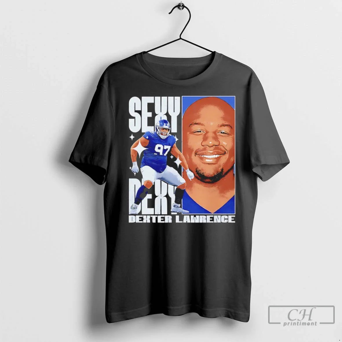 Sexy Dexy Dexter Lawrence New York Giant T Shirts Long Sleeve