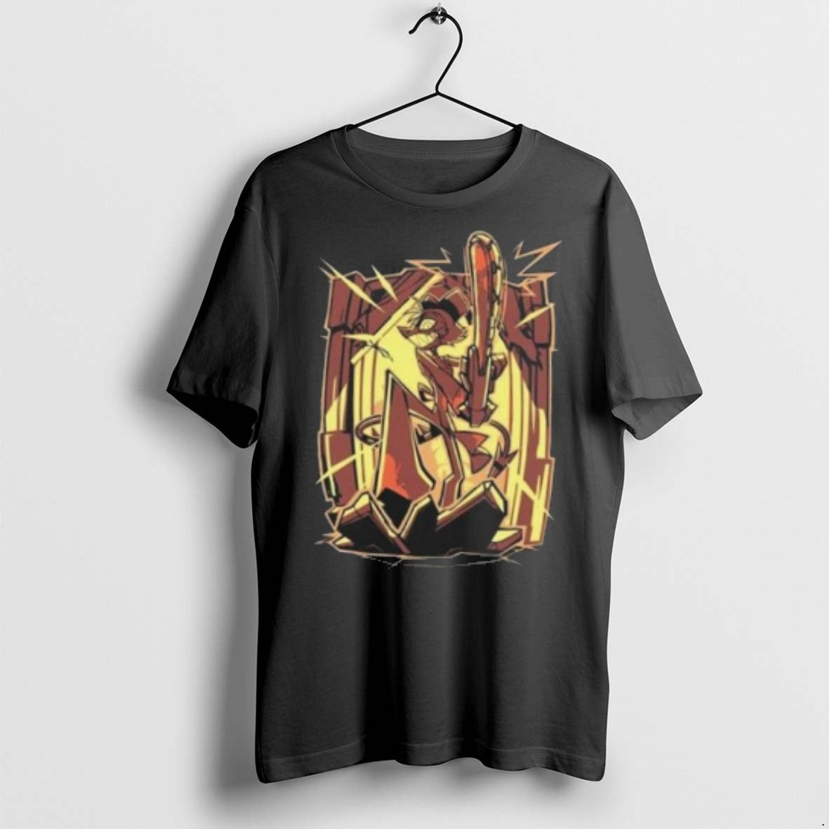 Shark Robot Helluva Boss Striker Halloween T Shirts TShirt Retro