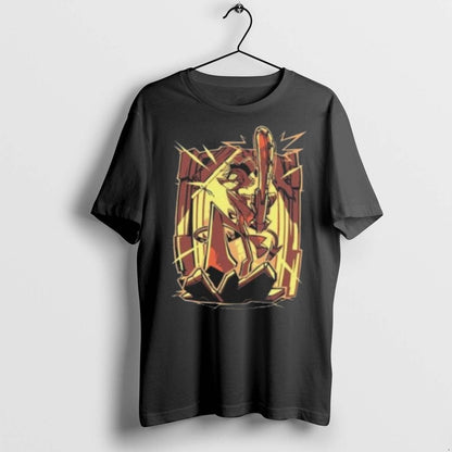 Shark Robot Helluva Boss Striker Halloween T Shirts TShirt Retro
