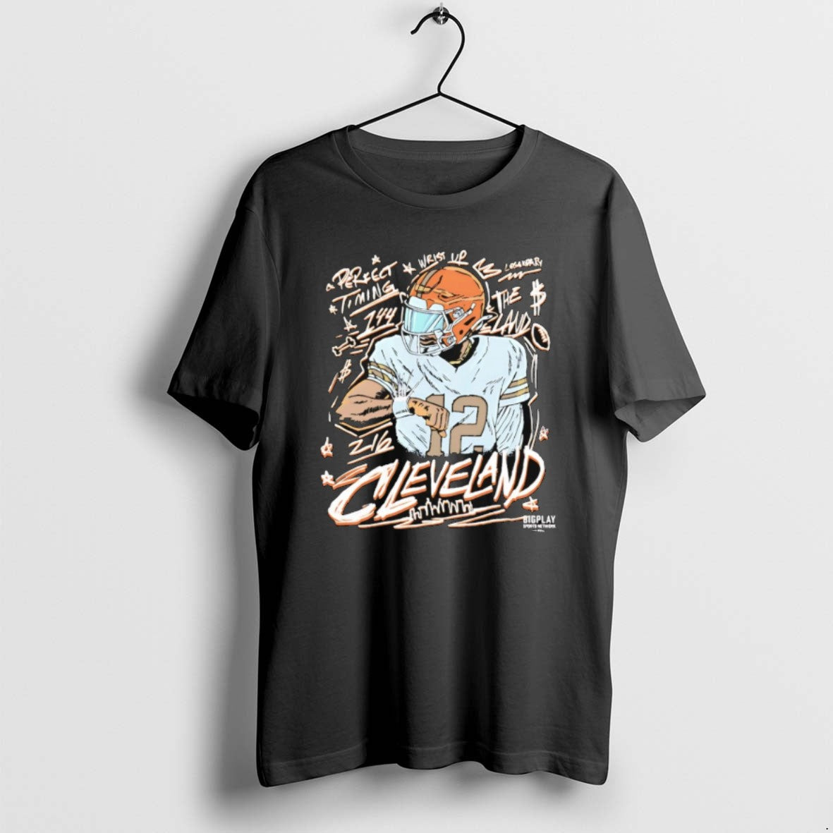 Shedeur Sanders Timing Cleveland Browns Art T Shirts Tee Unique