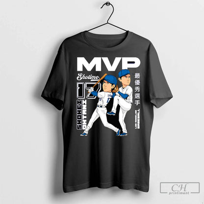 Shohei Ohtani Dual Threat Mvp Cartoon T Shirts Sweatshirt Stylish