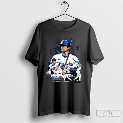 Shohei Ohtani Los Angeles Dodgers 2025 Nl West Champions T Shirts Tee